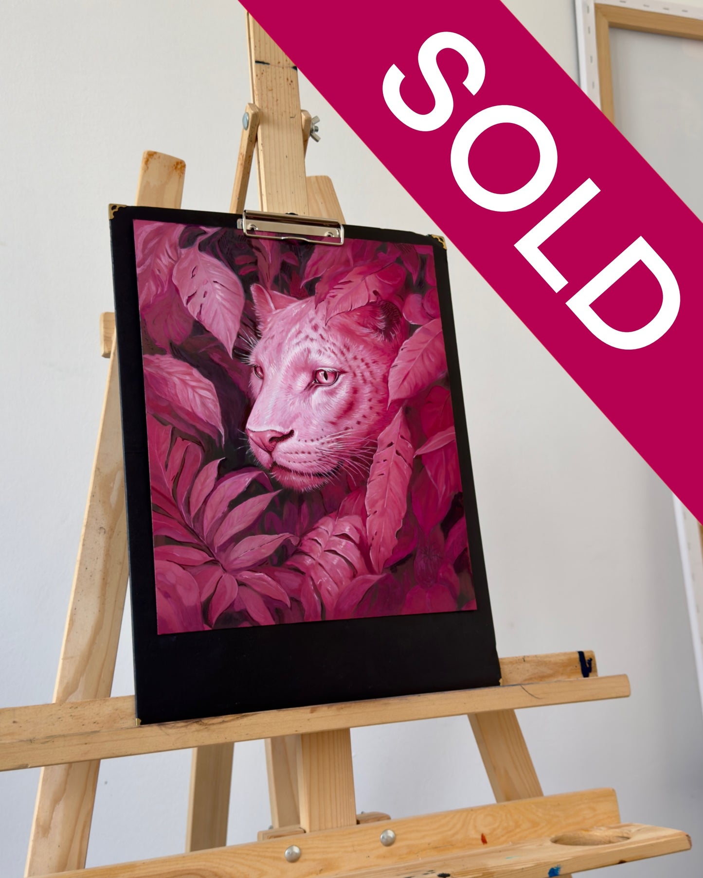 ORIGINAL PAINTING "PINK PANTHER"