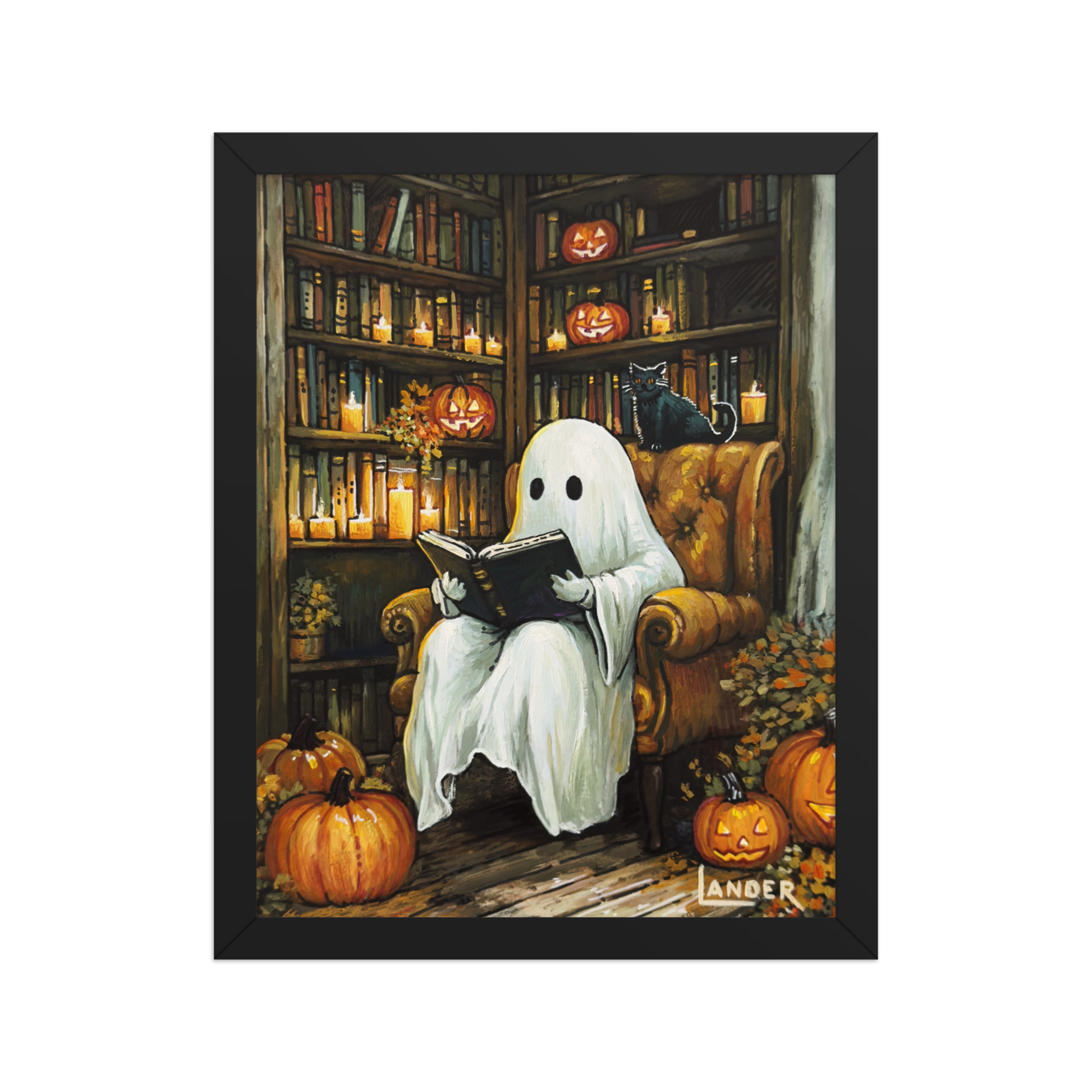 Ghost reading books π» + π β LANDER ART